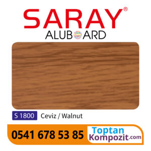 Saray Aluboard Ceviz S1800 125x320 4mm 025