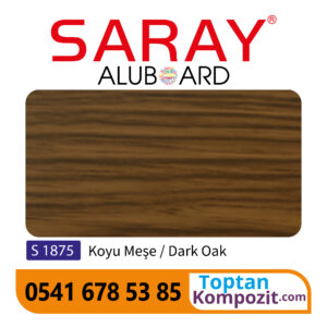 Saray Aluboard Koyu Meşe S1875 125x320 4mm 025