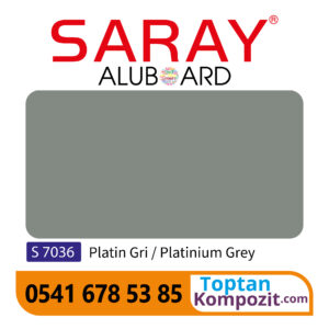 Saray Aluboard Platin Gri S7036 125x320 4mm 025