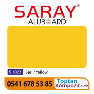 Saray Aluboard Sarı S1023 125x320 4mm 025