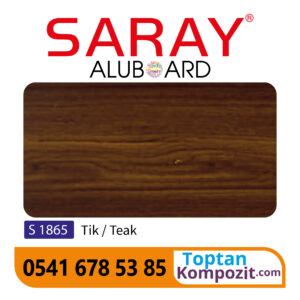 Saray Aluboard Tik / Teak S1865 125x320 4mm 025