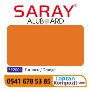 Saray Aluboard Turuncu SP2004 125x320 4mm 025