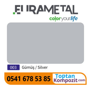 Eurametal Gümüş Kompozit Panel 125x320 4mm 020