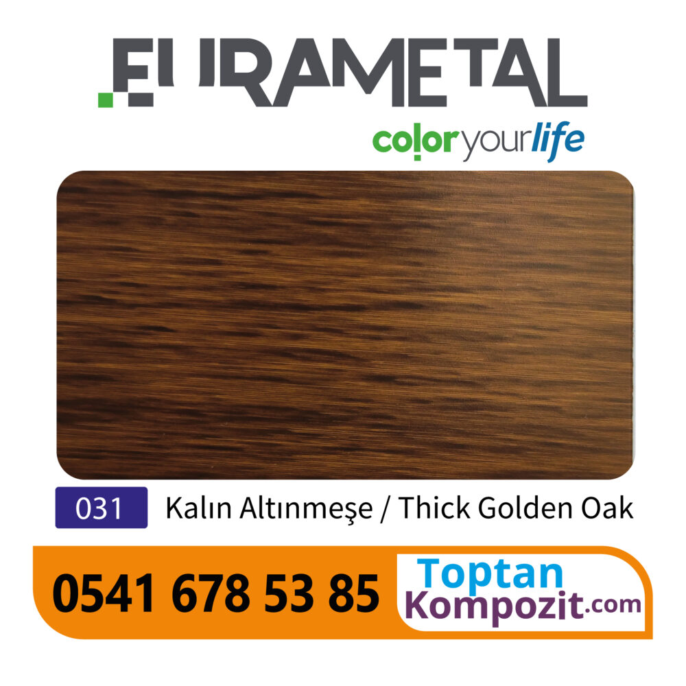 Eurametal  Kalın Altınmeşe Kompozit Panel 125x320 4mm 030