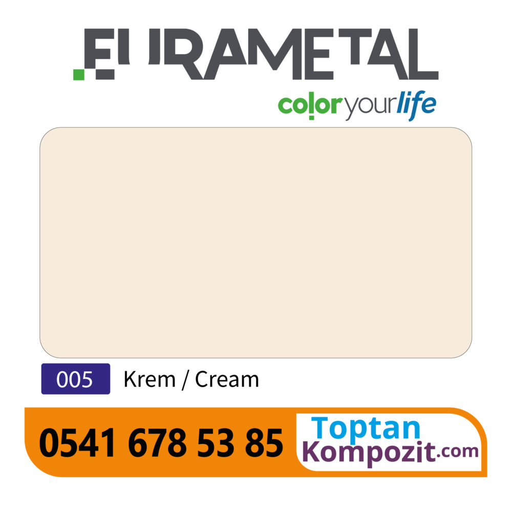Eurametal Krem Kompozit Panel 125x320 4mm 020