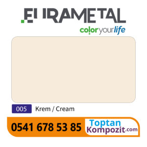 Eurametal Krem Kompozit Panel 125x320 4mm 020