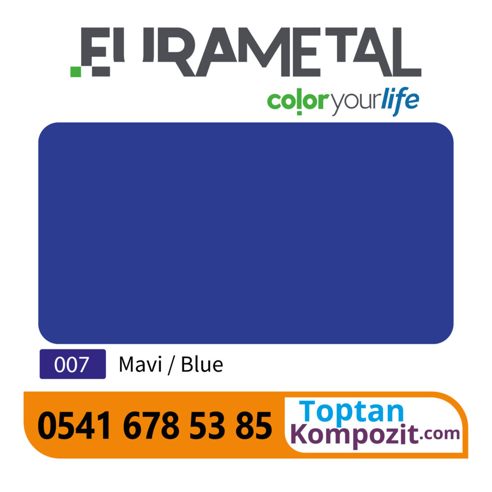 Eurametal Mavi Kompozit Panel 125x320 4mm 020