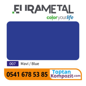 Eurametal Mavi Kompozit Panel 125x320 4mm 020