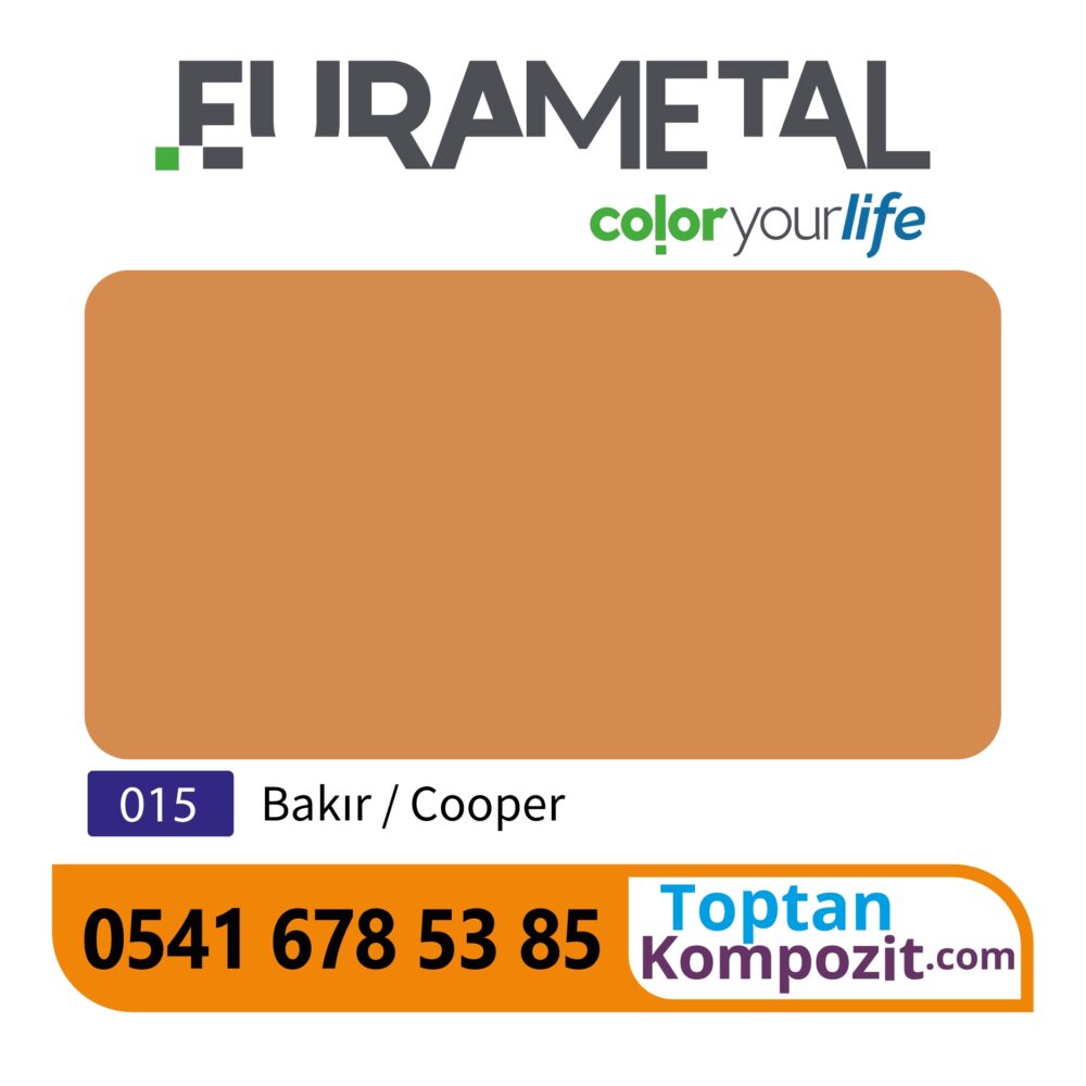 Eurametal Bakır Kompozit Panel 125x320 4mm 020