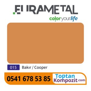 Eurametal Bakır Kompozit Panel 125x320 4mm 020
