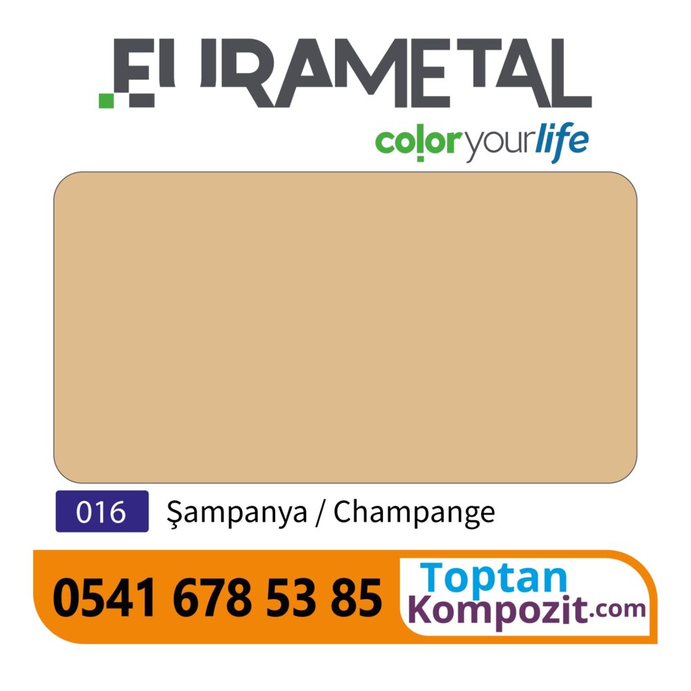 Eurametal Şampanya Kompozit Panel 125x320 4mm 020