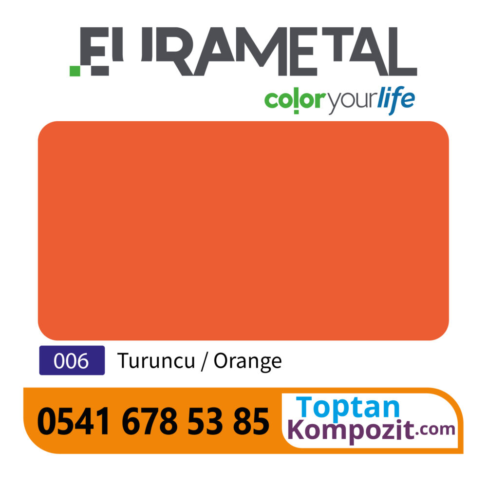 Eurametal Turuncu Kompozit Panel 125x320 4mm 020