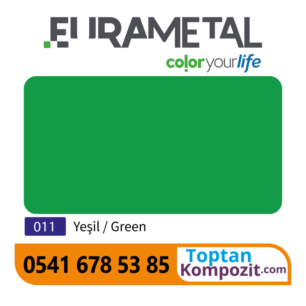Eurametal Yeşil Kompozit Panel 125x320 4mm 020