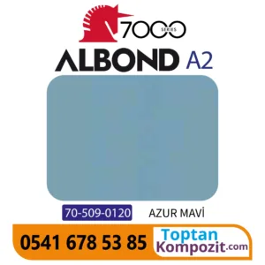 A2 Yanmaz Kompozit Panel ALBOND 7000 Azur Mavi 4mm 040