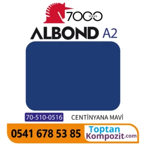 A2 Yanmaz Kompozit Panel ALBOND 7000 Centiyana Mavi 4mm 040