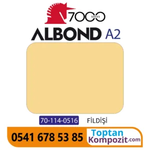 A2 Yanmaz Kompozit Panel ALBOND 7000 Fildişi 4mm 040