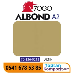 A2 Yanmaz Kompozit Panel ALBOND 7000 Altın 4mm 040