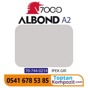 A2 Yanmaz Kompozit Panel ALBOND 7000 İpek Gri 4mm 040