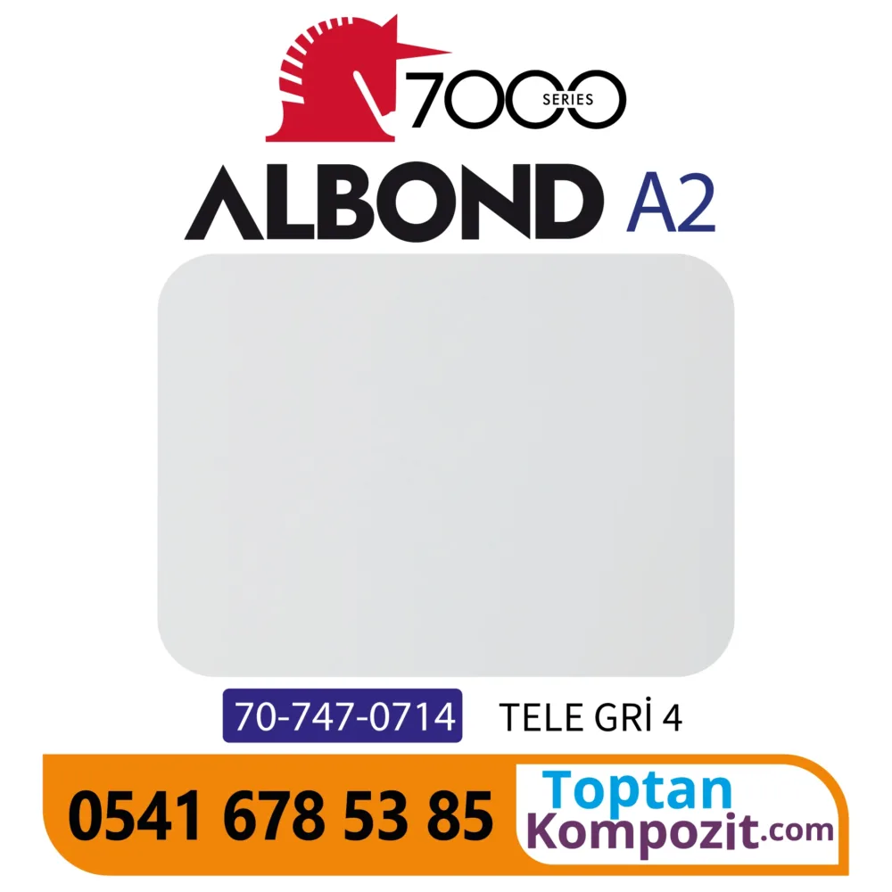 A2 Yanmaz Kompozit Panel ALBOND 7000 Tele Gri 4mm 040